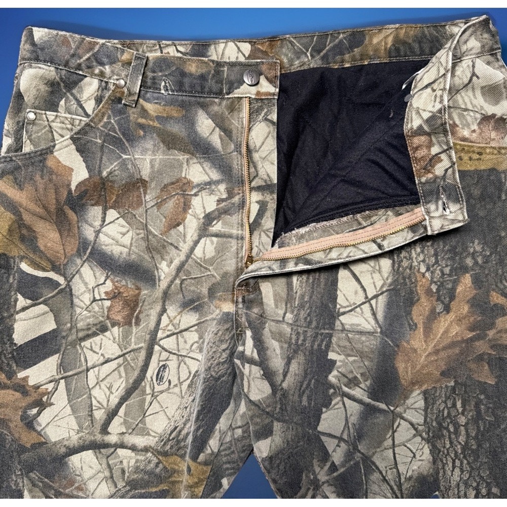 Wrangler Fleece Lined Camo Jeans RealTree Pro Gear Series 40X30 (Fits‎ 39x29)